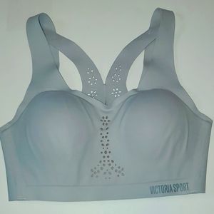 VSX 32C Light Grey Racerback Strappy Sports Bra